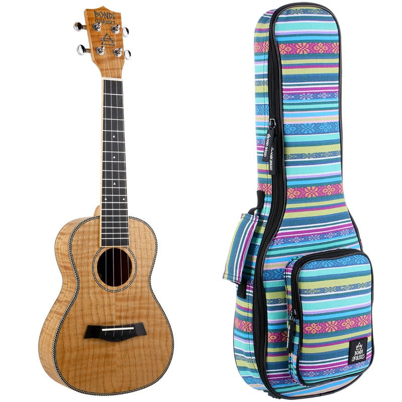 Bondi Tiger Oak Concert Ukulele Left-Handed