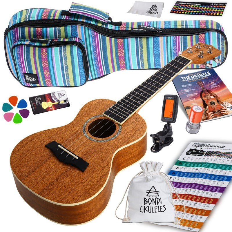 Bondi Starter Kit Arcadia Mahogany Concert Ukulele Bundle