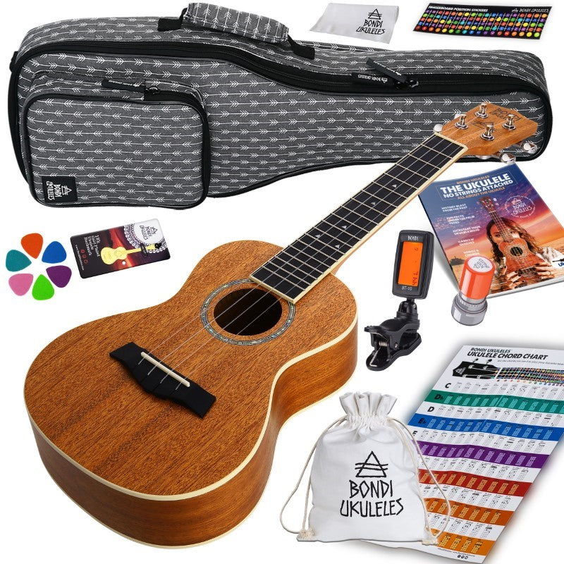 Bondi Starter Kit Arcadia Mahogany Concert Ukulele Bundle