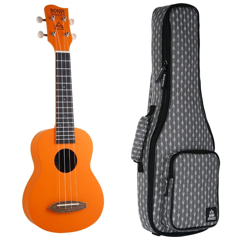 Bondi Surf Soprano Mahogany Ukulele Lit Kit Fire Mojito