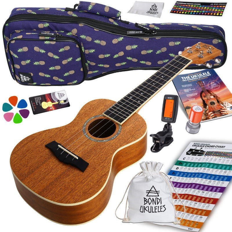 Bondi Starter Kit Arcadia Mahogany Concert Ukulele Bundle