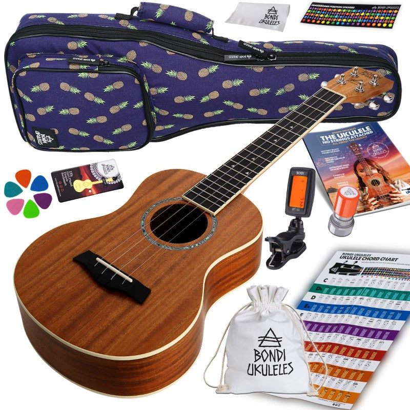 Bondi Starter Kit Arcadia Mahogany Tenor Ukulele Bundle