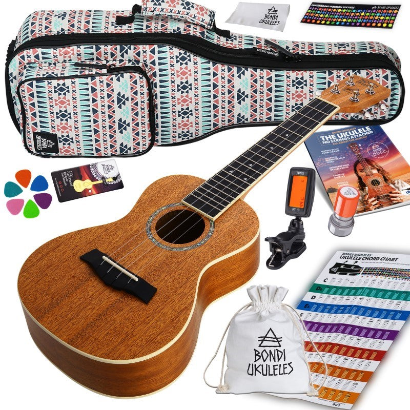 Bondi Starter Kit Arcadia Mahogany Concert Ukulele Bundle