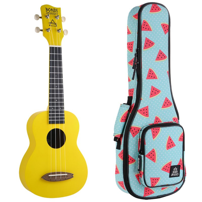 Bondi Surf Soprano Mahogany Ukulele Lit Kit Aspen Gold