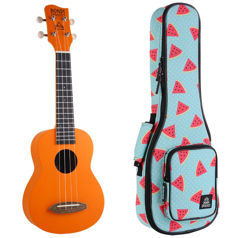 Bondi Surf Soprano Mahogany Ukulele Lit Kit Fire Mojito