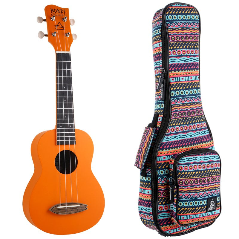 Bondi Surf Soprano Mahogany Ukulele Lit Kit Fire Mojito