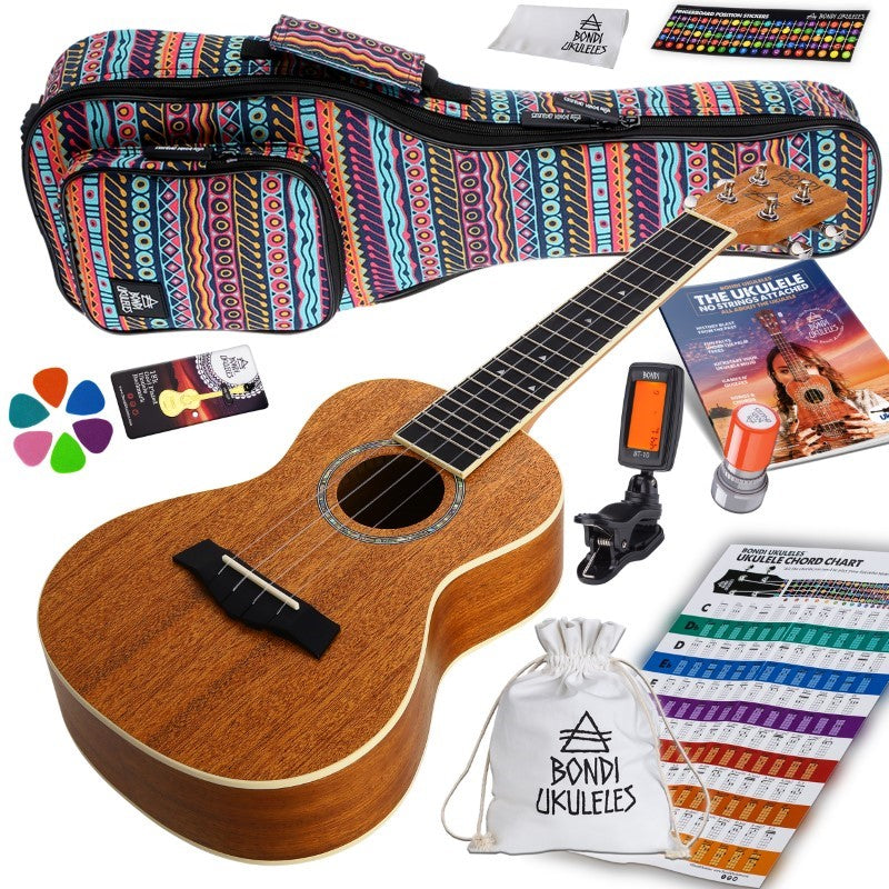 Bondi Starter Kit Arcadia Mahogany Concert Ukulele Bundle