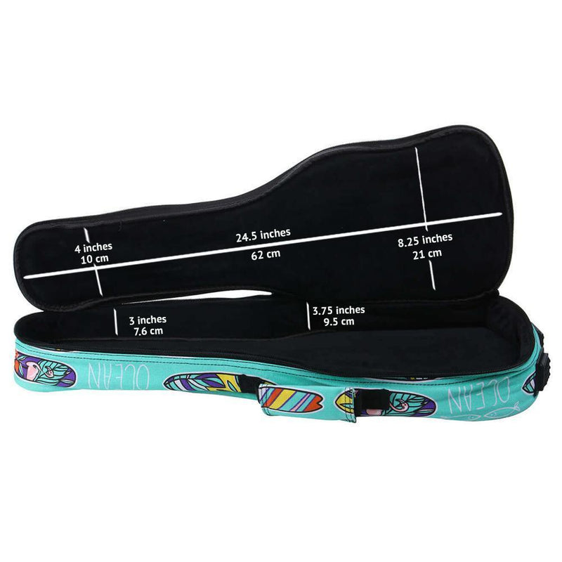 Bondi Boards of Paradise Ukulele Gig Bag - Concert Size