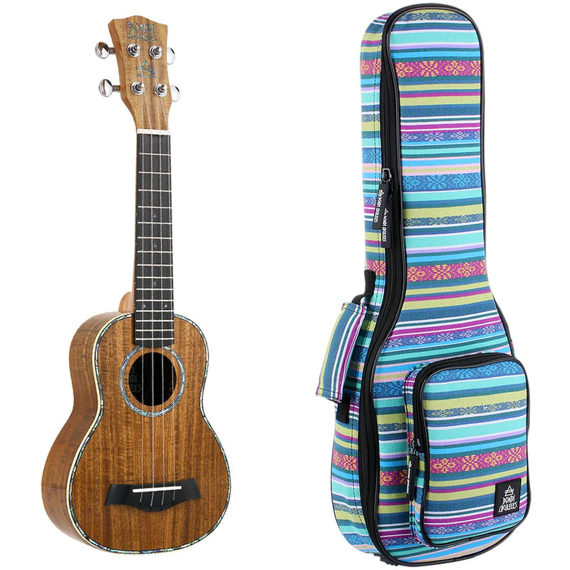 Bondi Ripple Koa Soprano Ukulele - Left Handed