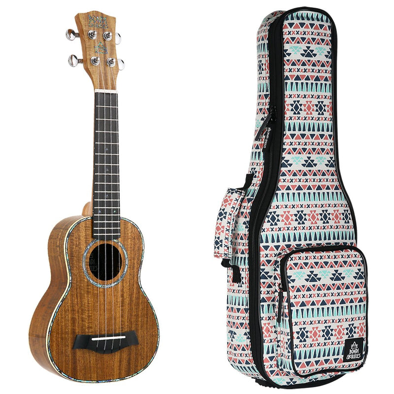 Bondi Ripple Koa Soprano Ukulele - Left Handed