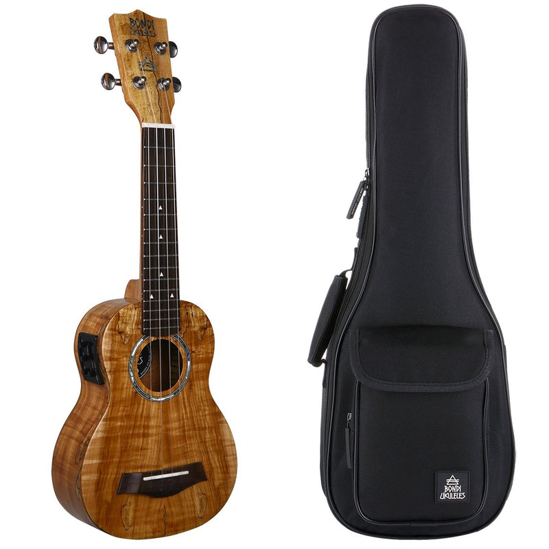 Bondi Spalted Maple Soprano Electric Ukulele