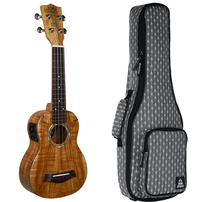 Bondi Spalted Maple Soprano Electric Ukulele