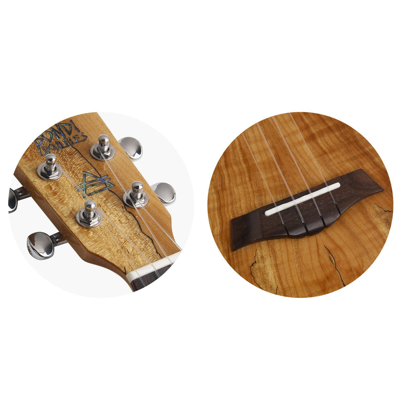 Bondi Spalted Maple Soprano Electric Ukulele