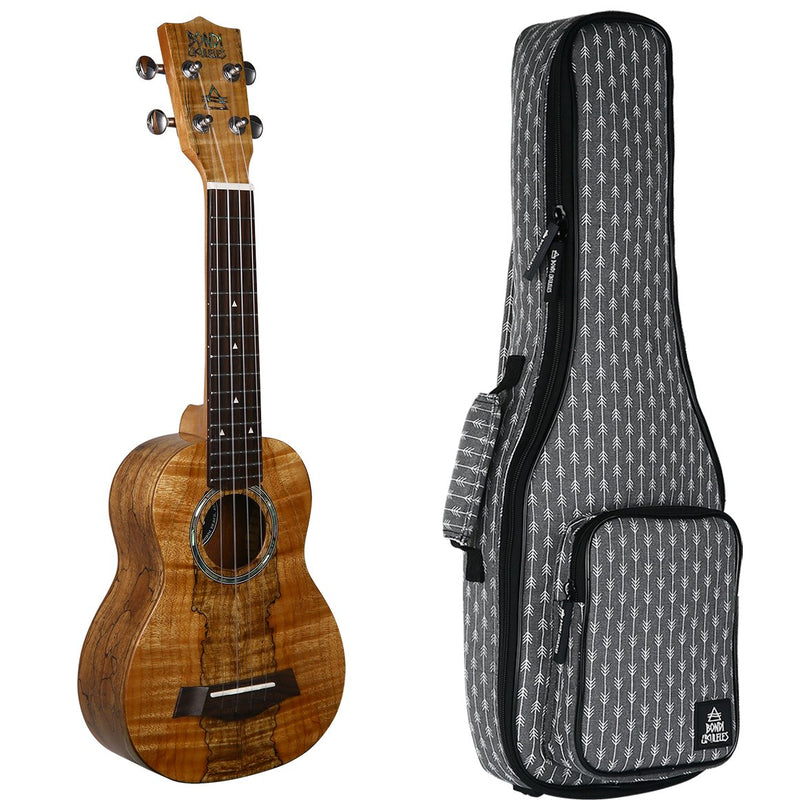 Bondi Spalted Maple Soprano Ukulele - Left Handed