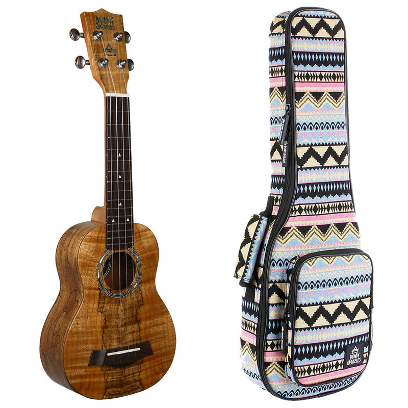 Bondi Spalted Maple Soprano Ukulele - Left Handed