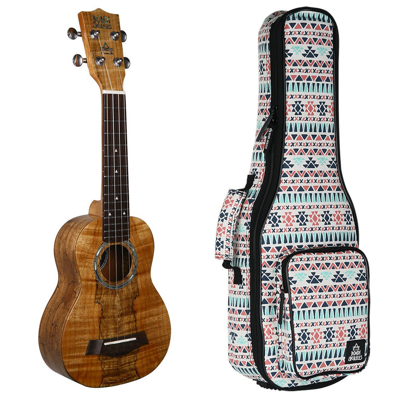 Bondi Spalted Maple Soprano Ukulele - Left Handed