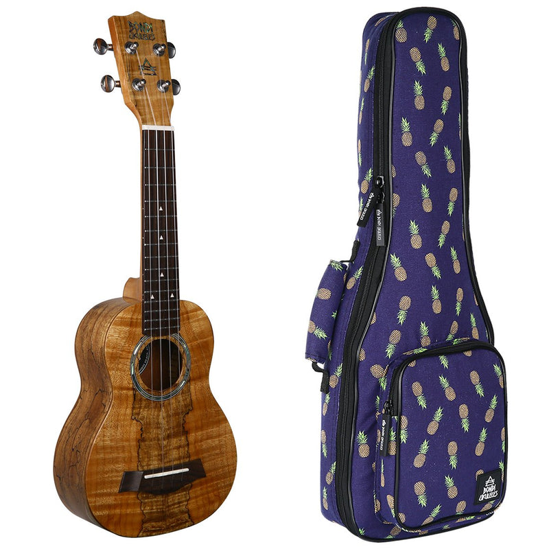 Bondi Spalted Maple Soprano Ukulele - Left Handed