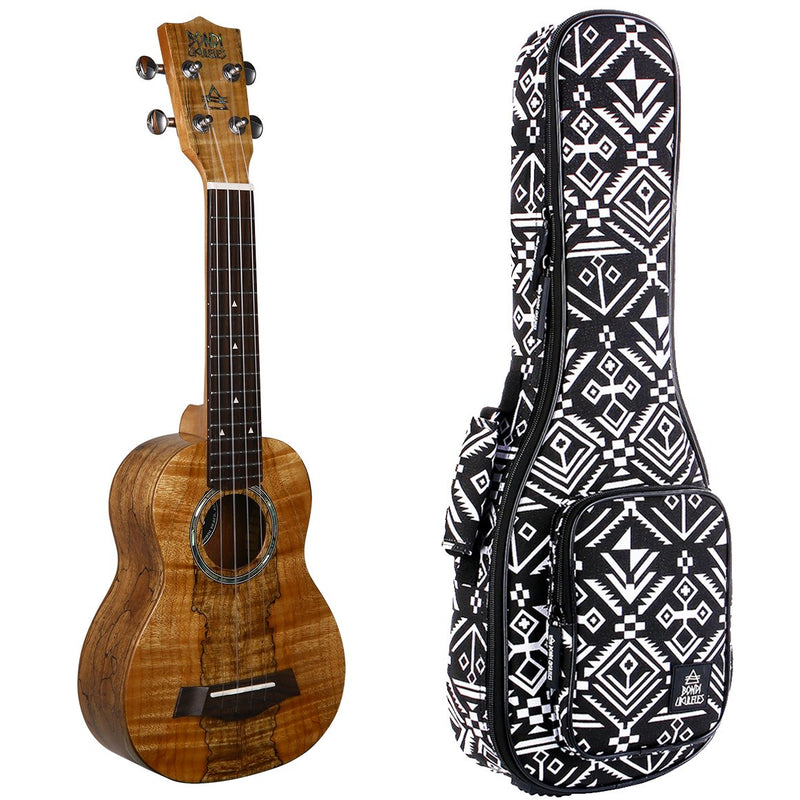 Bondi Spalted Maple Soprano Ukulele - Left Handed
