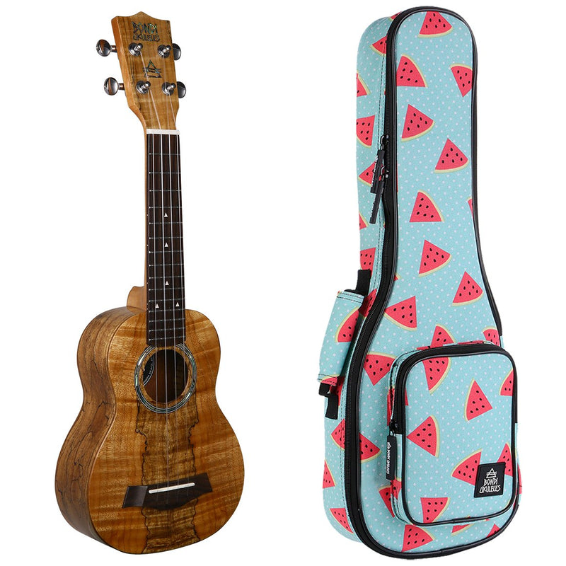 Bondi Spalted Maple Soprano Ukulele - Left Handed