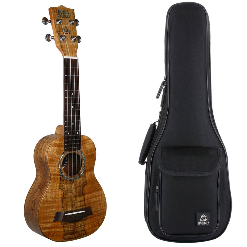 Bondi Spalted Maple Soprano Ukulele - Left Handed