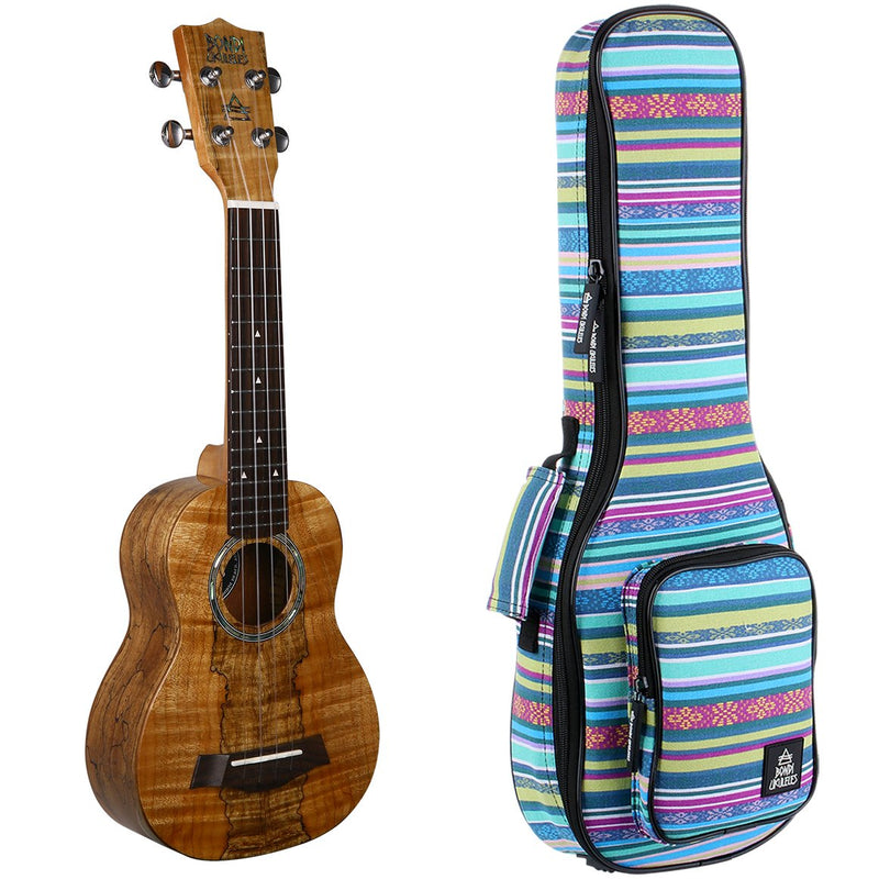 Bondi Spalted Maple Soprano Ukulele - Left Handed
