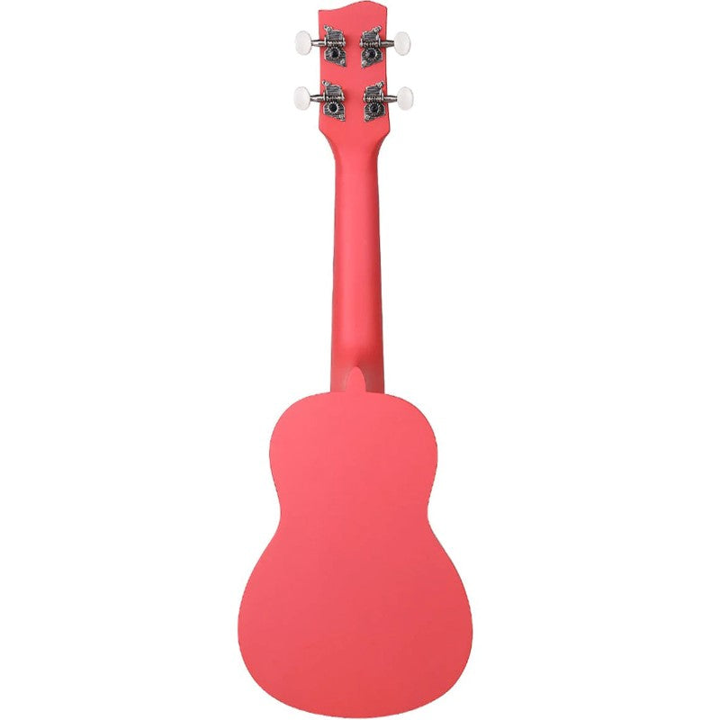 Bondi Surf Soprano Mahogany Ukulele Lit Kit Ballerina Pink