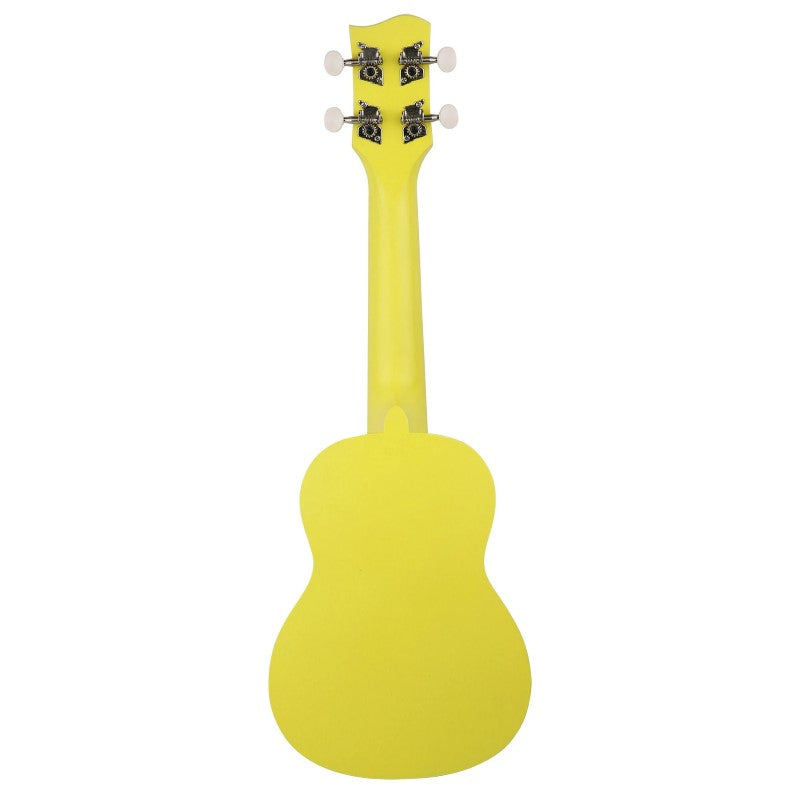 Bondi Surf Soprano Mahogany Ukulele Lit Kit Blazing Yellow