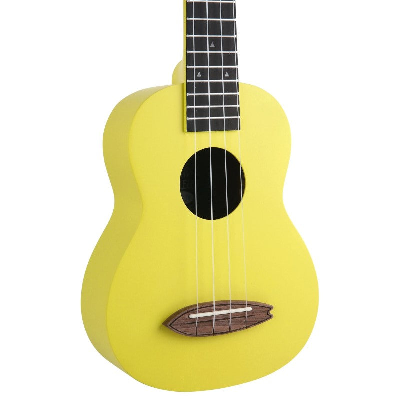 Bondi Surf Soprano Mahogany Ukulele Lit Kit Blazing Yellow