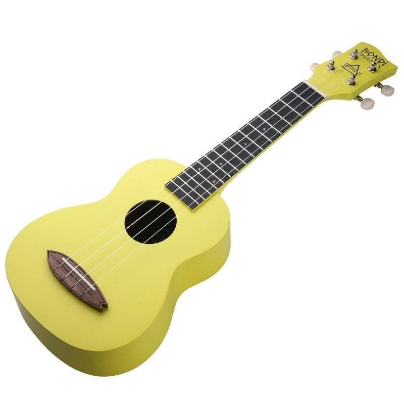 Bondi Surf Soprano Mahogany Ukulele Lit Kit Blazing Yellow