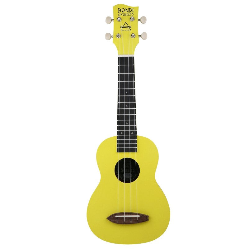 Bondi Surf Soprano Mahogany Ukulele Lit Kit Blazing Yellow
