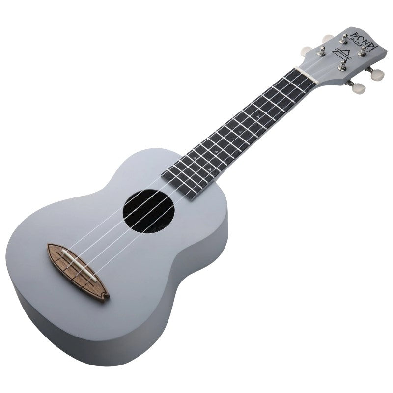 Bondi Surf Soprano Mahogany Ukulele Lit Kit Halcyon Grey