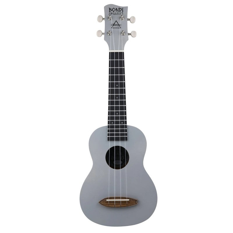 Bondi Surf Soprano Mahogany Ukulele Lit Kit Halcyon Grey