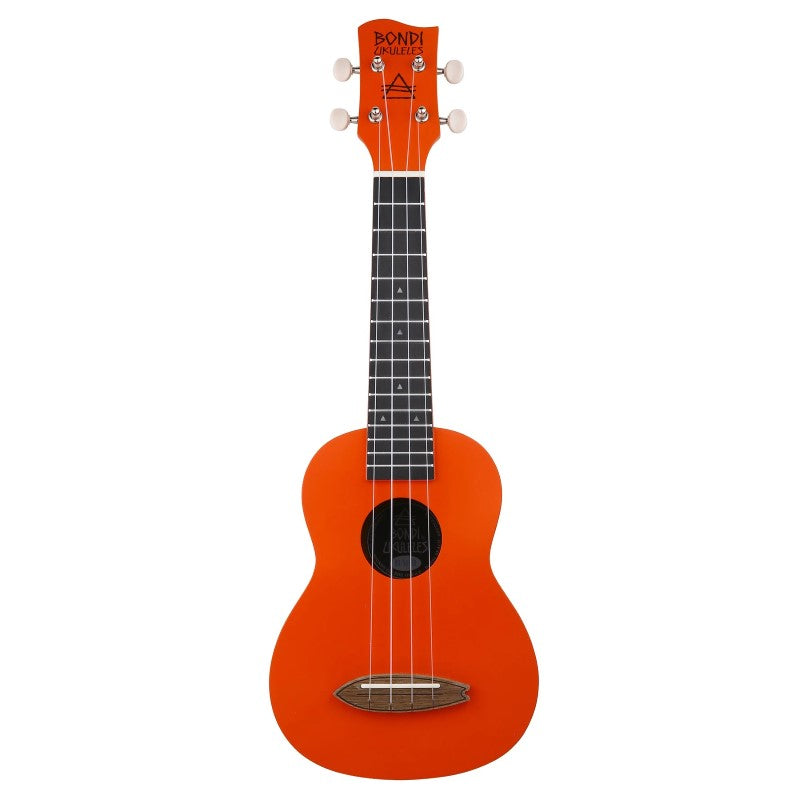 Bondi Surf Soprano Mahogany Ukulele Lit Kit Intrepid Red