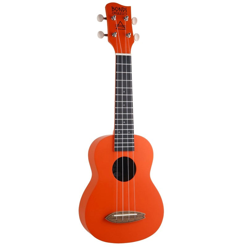Bondi Surf Soprano Mahogany Ukulele Lit Kit Intrepid Red