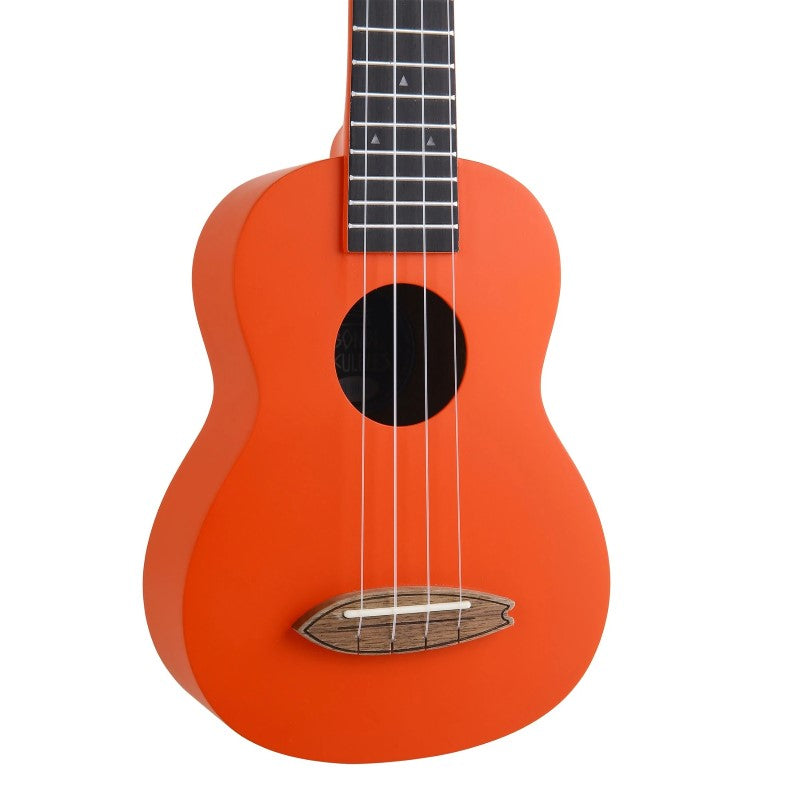 Bondi Surf Soprano Mahogany Ukulele Lit Kit Intrepid Red