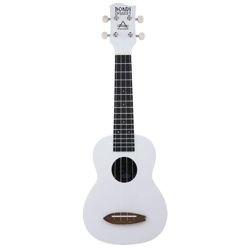 Bondi Surf Soprano Mahogany Ukulele Lit Kit Oxford White