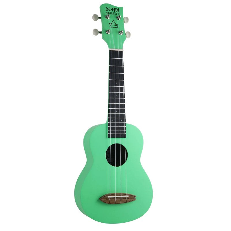 Bondi Surf Soprano Mahogany Ukulele Lit Kit Summer Green