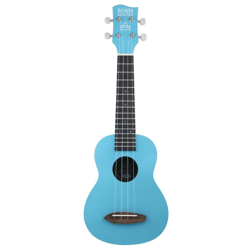 Bondi Surf Soprano Mahogany Ukulele Lit Kit Tahitian Blue