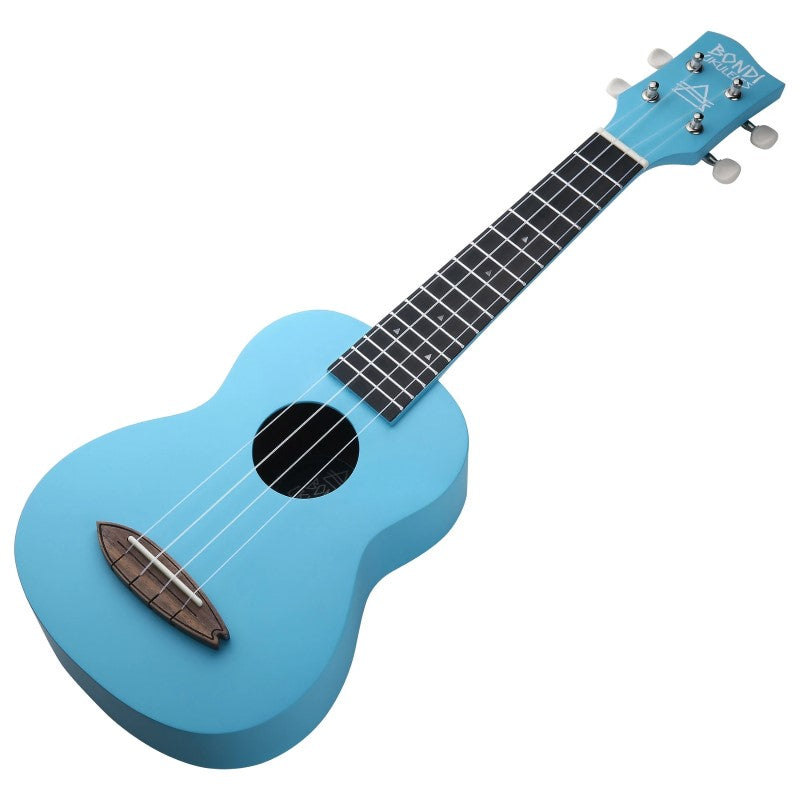 Bondi Surf Soprano Mahogany Ukulele Lit Kit Tahitian Blue