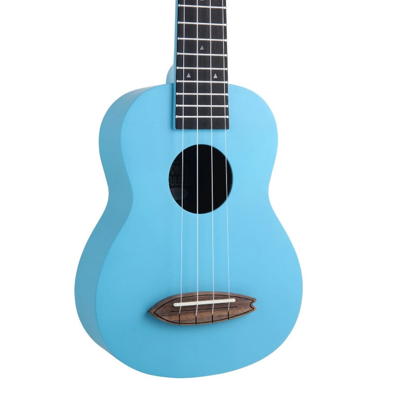 Bondi Surf Soprano Mahogany Ukulele Lit Kit Tahitian Blue