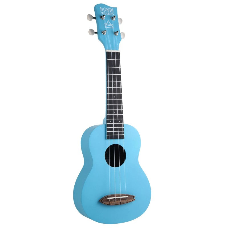 Bondi Surf Soprano Mahogany Ukulele Lit Kit Tahitian Blue