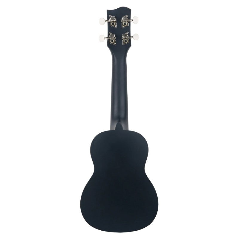 Bondi Surf Soprano Mahogany Ukulele Lit Kit Rockstar Black