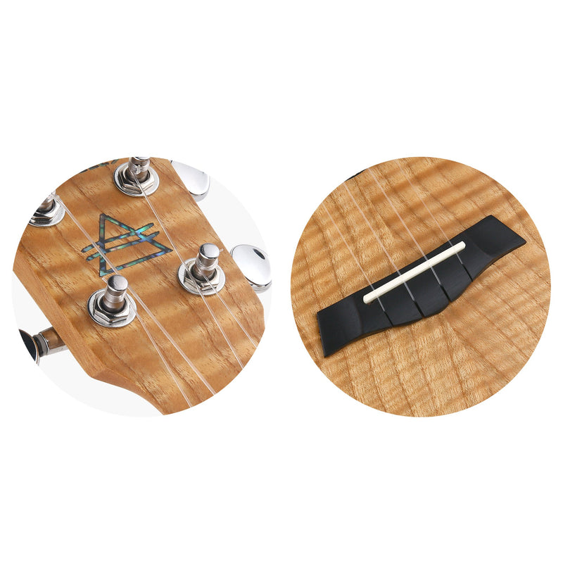 Bondi Tiger Oak Concert Electric Ukulele