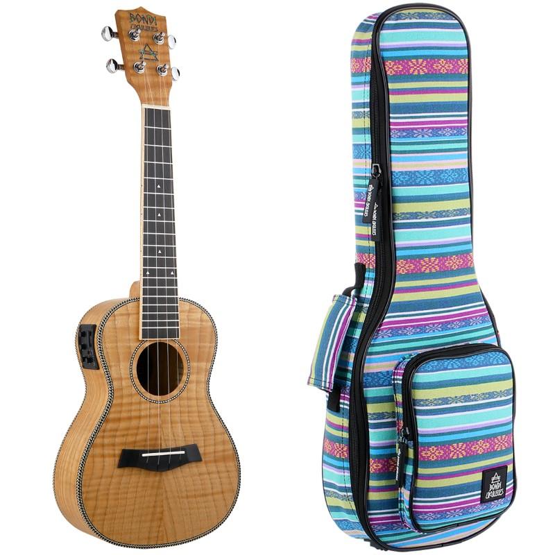 Bondi Tiger Oak Concert Electric Ukulele