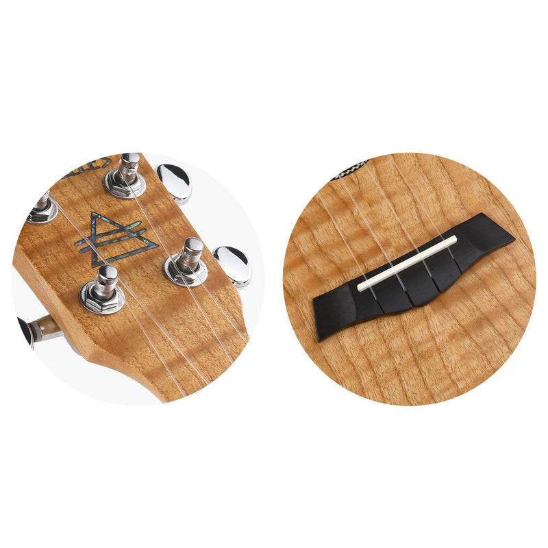 Bondi Tiger Oak Concert Ukulele Left-Handed