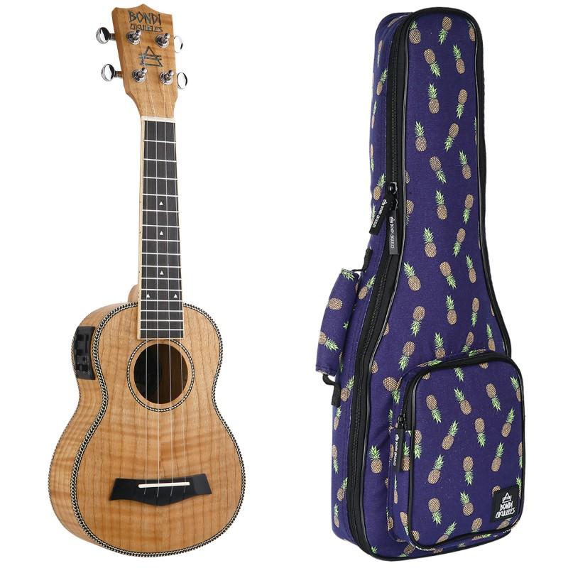 Bondi Tiger Oak Soprano Electric Ukulele