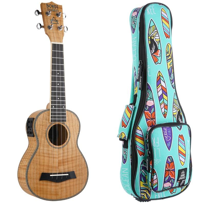 Bondi Tiger Oak Soprano Electric Ukulele
