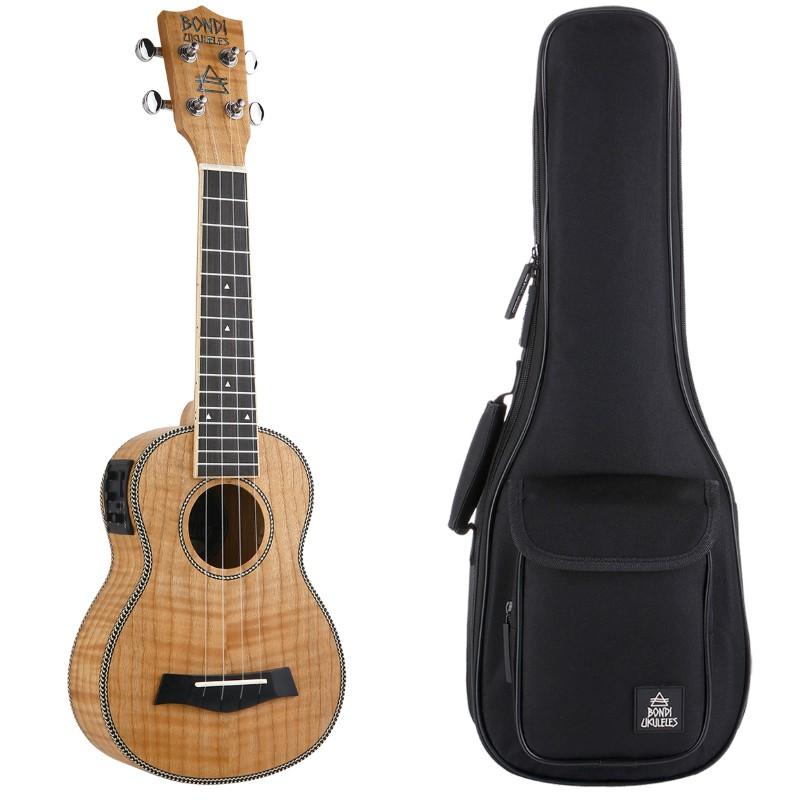Bondi Tiger Oak Soprano Electric Ukulele