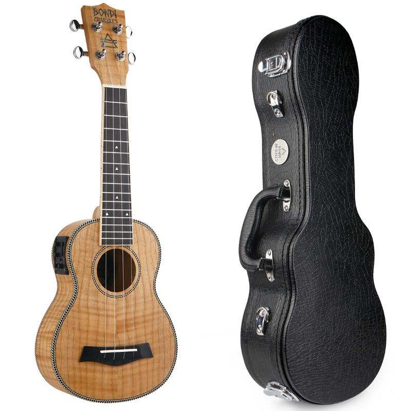 Bondi Tiger Oak Soprano Electric Ukulele
